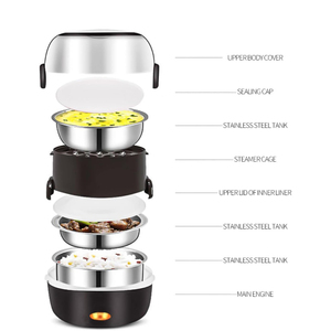 กล่องข้าวสแตนเลสสองชั้นสำหรับอุ่นอาหารขายส่ง - Product Image 4