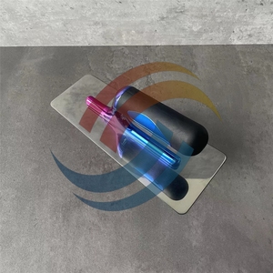 Cazzuola <span class=keywords><strong>per</strong></span> intonacatura squadrata in acciaio inossidabile <span class=keywords><strong>per</strong></span> costruzione da DIY utilizzare strumento di muratura in gesso veneziano con impugnatura ergonomica - Product Image 5