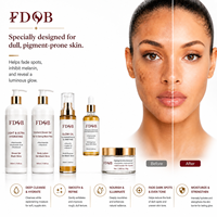 Ensemble de soins éclaircissants à la niacinamide, adapté aux peaux foncées et mates, soin du visage, hydratant et revitalisant, usine OEM