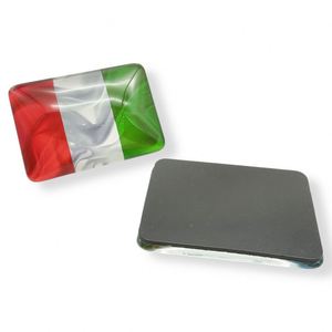 Aimant de réfrigérateur rectangulaire en verre cristal décoratif personnalisé OEM - Product Image 1