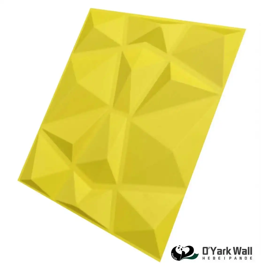 Modern 3d textured Indoor and outdoor wall decor 3d wall yellow color 3d wall panels plastic pvc