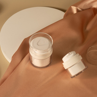 Flacon pompe sans air de luxe haute qualité 15ml 30ml 50ml pour soins personnels, flacons sous vide, vente chaude, vente en gros, usine, personnalisé PPWR