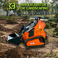 Mini-chargeuse compacte HS03 pour l'aménagement paysager, la pose de paillis et les travaux de jardinage, largeur 1150 mm, certifiée CE