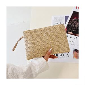 <span class=keywords><strong>Sac</strong></span> à cosmétiques en paille naturelle <span class=keywords><strong>pour</strong></span> <span class=keywords><strong>femme</strong></span>, grande capacité, réutilisable, écologique, personnalisé, avec fermeture éclair – Offre Spéciale Été - Product Image 3