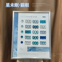 AILANUO TPO Sans HEMA Personnalisable 15 Couleurs Collection de Vernis à Ongles Gel Effet Œil de Chat Bleu Tyndall OEM 15ml Vernis Gel Effet Œil de Chat Fournitures de Salon