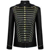 Veste médiévale pour homme, style steampunk, hussard, fanfare, batteur, défilé, costume de cosplay