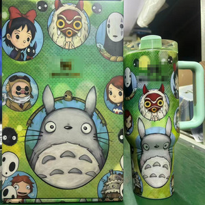 Gobelet isotherme STAN* co-marqué 40oz, motif dessin animé classique <span class=keywords><strong>Totoro</strong></span>, double paroi, anti-fuite, sous vide, avec boîte cadeau pour le camping - Product Image 1
