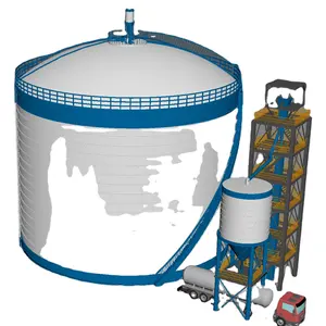 Grande silo de aço de cimento elétrico novo silo soldado para planta de fabricação e indústria de construção do motor do núcleo do componente