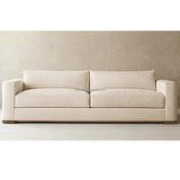 Handgefertigtes Geometrisches Dreisitzer-Modulsofa-Set mit Mehrstufiger Basispolsterung für Apartment-Eingangsbereiche und Hotelnutzung