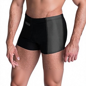 Bañadores triangulares personalizados para hombre con doble hebilla y bloques de color, shorts deportivos para exteriores con abertura lateral, de secado rápido, 100% nailon, corte medio. - Product Image 3