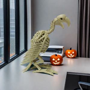 Detailed Realistic Miniature Unique Novelty Model Toy <b>Animal</b> Halloween <b>Plastic</b> Movable Skeleton Bald Eagle - Product Image 5