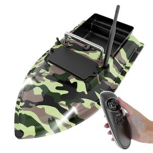 Flytec V050 Versión Rusa RC 500M, Alimentador de Pesca con Doble Fuente de Alimentación y Velocidad Fija, <span class=keywords><strong>Barco</strong></span> Cebador con 4 Luces LED - Product Image 1