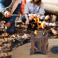 Réchaud de camping électrique de poche moderne en fer avec support à bûches pour survie, préparation aux catastrophes et randonnée