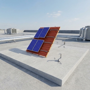Support de montage solaire en aluminium, structure photovoltaïque réglable pour système de toiture et de sol - Product Image 1