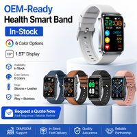 Gelang Pintar Ringan dengan Panggilan Bluetooth Layar Resolusi Tinggi 1,57 Inci Daya Tahan Baterai Lama untuk Wanita Pria Perjalanan