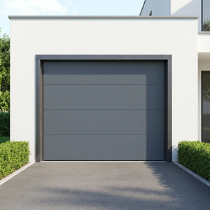 <span class=keywords><strong>Porte</strong></span> <span class=keywords><strong>de</strong></span> <span class=keywords><strong>garage</strong></span> sectionnelle électrique à enroulement intégral, design moderne personnalisé ZS, intelligente, automatique, isolée en acier - Product Image 1