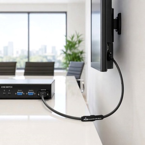 Câble VGA HD15 Mâle-Mâle Ultra Fin à Profil Bas Connecteur Coaxial Blindé Câble SVGA Fin pour Moniteurs Projecteurs Ordinateurs de Bureau - Product Image 3