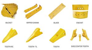 Prezzo di fabbrica fornitore OEM-6684447 trinceratura benna denti con perni escavatore benna denti - Product Image 5