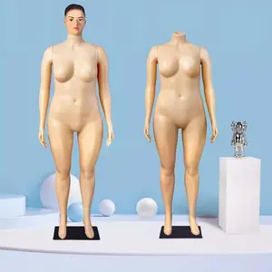 Fabriek Directe Verkoop Goedkope Plastic Vrouwen Plus Size Full Body Mannequin Voor Kledingwinkel