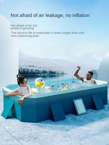 Piscine pliable en PVC épais et résistant à l'usure, piscine pliable d'extérieur, piscine pour enfants, piscine domestique - Product Image 3