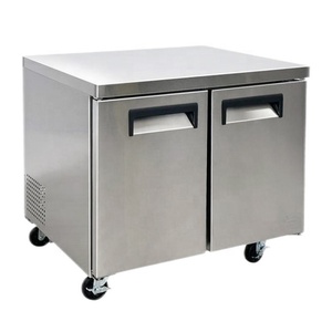48" 2 Door Under Counter <b>Freezer</b> American Style Work Table With Drawers - Product Image 1