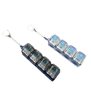 Teclado Cat Xiaoqi de 4 Teclas con Keycaps Transparentes de Plástico, Interruptor de Alivio de Presión, Licenciado, Marca Privada, Llavero para Teclado - Product Image 5