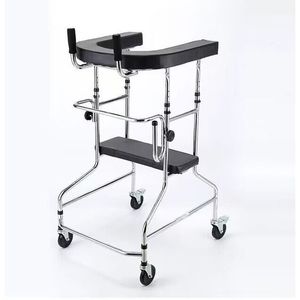 Meilleur déambulateur vertical avec siège et roues, hauteur réglable pour la rééducation - Product Image 2