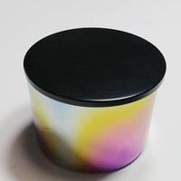 Couvercle de bougie en métal en gros toutes tailles couvercle de bougie en métal or rose argenté couvercles de bocaux avec joint en silicone