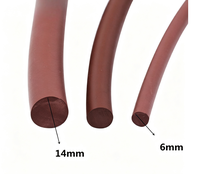 Cordon en caoutchouc rond extrudé en fluorocarbone FKM, service de découpe sur mesure OEM ODM