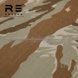 Rong Shengni ผ้าฝ้ายนุ่มลายสก๊อตลายเสือทะเลทรายกันน้ำกันการฉีกขาดสำหรับยุทธวิธี210gsm เสื้อผ้า DIY - Product Image 4