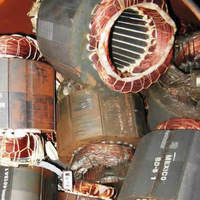 Moteurs électriques, machines à retirer les enroulements en cuivre, machines à recyclage de moteurs électriques usagés, machines à recyclage de moteurs de voitures