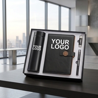 Ensemble cadeau d'affaires personnalisé en cuir avec carnet B5 et stylo, impression sérigraphique, vente en gros, coffrets cadeaux d'entreprise personnalisés