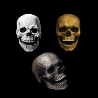 Masque d'horreur d'Halloween intégral avec mâchoire mobile, accessoires de costume de cosplay squelette, masque de fête en latex JHMJ MJ