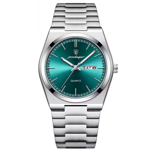 Top Brand Luminous Hands Quartz Watch Fashion Business Men's Wristwatch Stainless Steel Strap Luxury Watch for Men