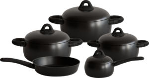 Ensemble <span class=keywords><strong>de</strong></span> casseroles forgées blanches <span class=keywords><strong>haut</strong></span> <span class=keywords><strong>de</strong></span> <span class=keywords><strong>gamme</strong></span> 9 pièces, comprenant une <span class=keywords><strong>casserole</strong></span> <span class=keywords><strong>de</strong></span> 16 cm, des casseroles <span class=keywords><strong>de</strong></span> 20/24/28 cm et une poêle à frire <span class=keywords><strong>de</strong></span> 24 cm, design moderne, fabrication OEM en Chine - Product Image 3