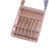 Ensemble de meules coniques en alliage pour ponceuse à ongles électrique en acier inoxydable, avec têtes de polissage en céramique