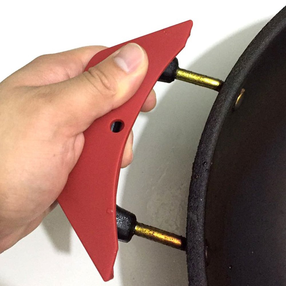 Porte-poignée rouge à coins de pot