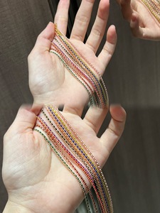 กำไลข้อมือทองคำ 18K ลายถัก Xinfly พร้อมสายไข่มุกแข็งแรง ดีไซน์คลาสสิกทันสมัย ของขวัญเครื่องประดับสั่งทำได้ - Product Image 5