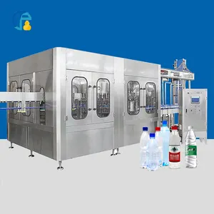 Complete Set Full Automatic PET Plastic Drinking Bottled Pure Mineral Water Bottling line Making machinery