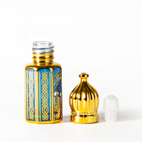 Bouteilles en verre à bille de qualité supérieure de 6ml pour huile de parfum Attar conteneur d'emballage en verre vide pour crème de soin de la peau
