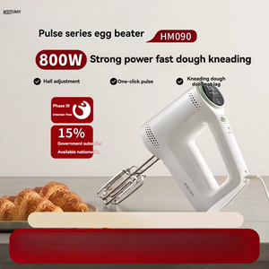 Batteur avec moteur haute puissance - Mélangeur de pâtisserie portatif 800 W pour <span class=keywords><strong>pétrir</strong></span> et mélanger <span class=keywords><strong>la</strong></span> <span class=keywords><strong>pâte</strong></span>, <span class=keywords><strong>appareil</strong></span> pour fouetter <span class=keywords><strong>la</strong></span> crème - Product Image 1