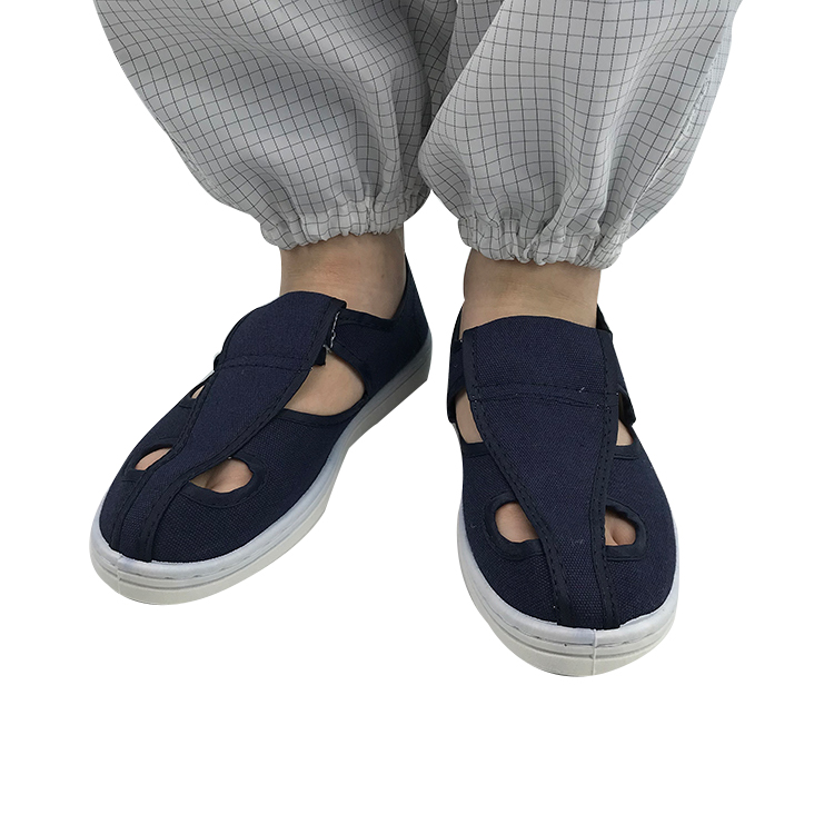 Пылезащитная рабочая обувь для лаборатории, удобная дышащая антистатическая защитная обувь с 4 отверстиями ESD