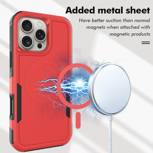 Coque iPhone Rouge Classique Orange Transparente Anti-Jaunissement en PC Pur Magnétique Antichoc pour iPhone 17 Pro Max - Product Image 6