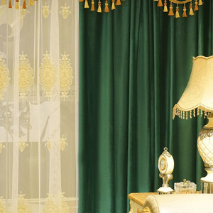 Palazzo europeo vento di fascia alta velluto <span class=keywords><strong>tende</strong></span> e mantovane di lusso spesse per soggiorno camera da letto elegante Design elegante - Product Image 3