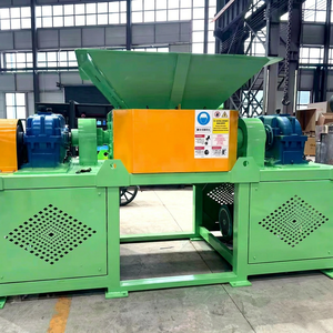 Broyeur à double arbre à engrenages automatique pour le recyclage des déchets de fer et de plastique, haute efficacité, entraînement moteur - Product Image 1