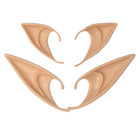 Accessoires de déguisement d'Halloween : Oreilles d'elfe en latex pour cosplay et fête, accessoires de mascarade d'elfe pour Halloween