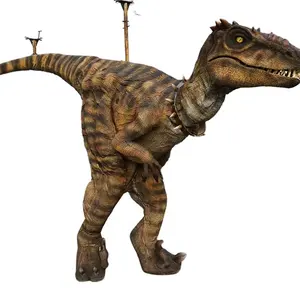 Costumes de dinosaure pour adultes, taille de vie véritable, animal à l'intérieur, tenue humaine