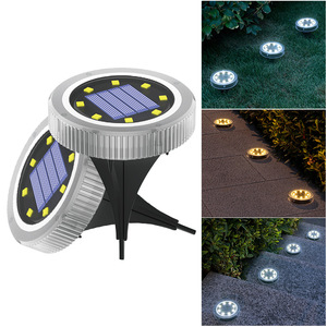 Lampes solaires de jardin à LED, éclairage extérieur pour allée et pelouse, lampe solaire étanche pour la décoration de la cour et du patio - Product Image 1