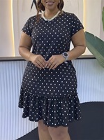 Robe noire imprimée à col rond, nouveau modèle, décontractée, très vendue, pour femmes européennes et américaines, transfrontalière
