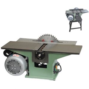 Machine à bois multifonctionnelle automatique 3 en 1 : Raboteuse de banc et Dégauchisseuse quatre faces avec table à mortaiser, Moteur 220V 2 kW - Product Image 1